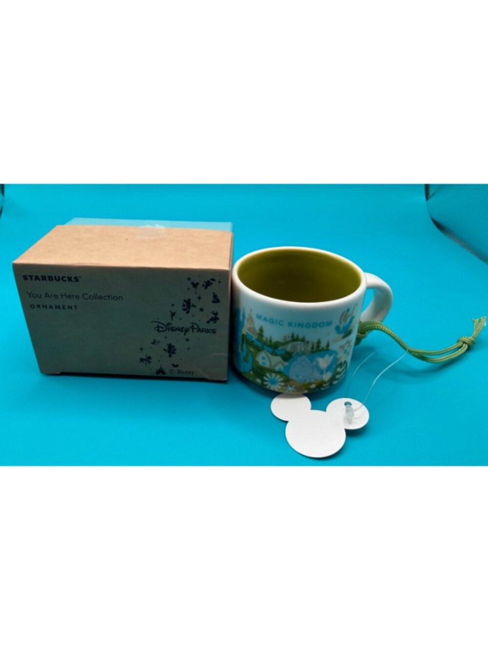 Disney Parks Starbucks‎ Magic Kingdom Ornament Mug 2nd Small Wolrd NIB - Picture 6 of 10